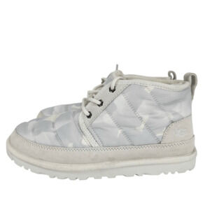 UGG Mens Neumel LTA Peace Camo Boots Puffer White Size 8 Chukka Winter